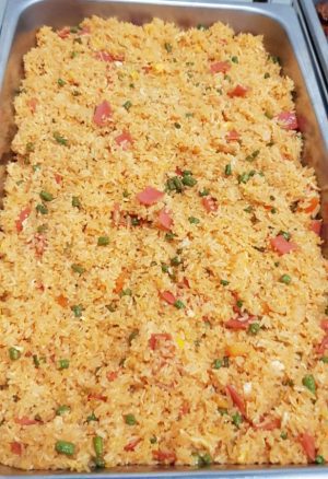 halal tingkat meal with Vegetarian Buffet Menu D