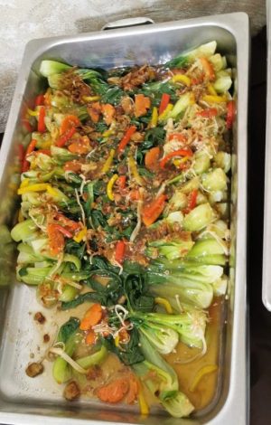 halal tingkat meal with Vegetarian Buffet Menu A