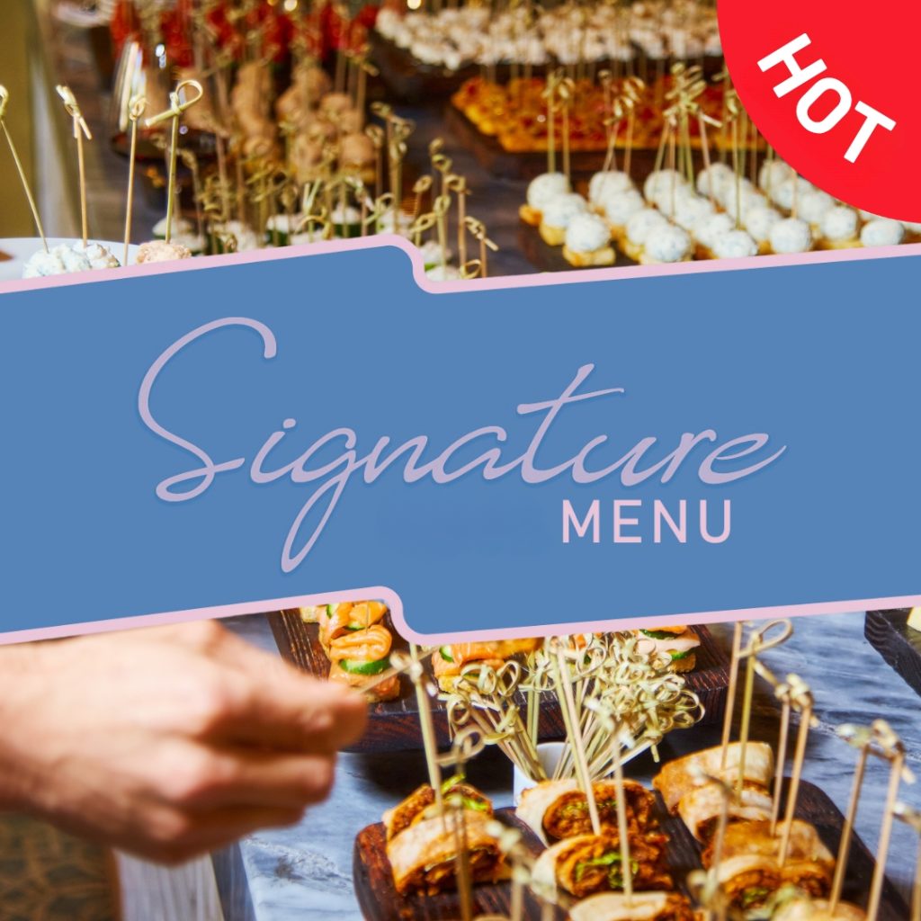 TEA RECEPTION MENU @$9.90